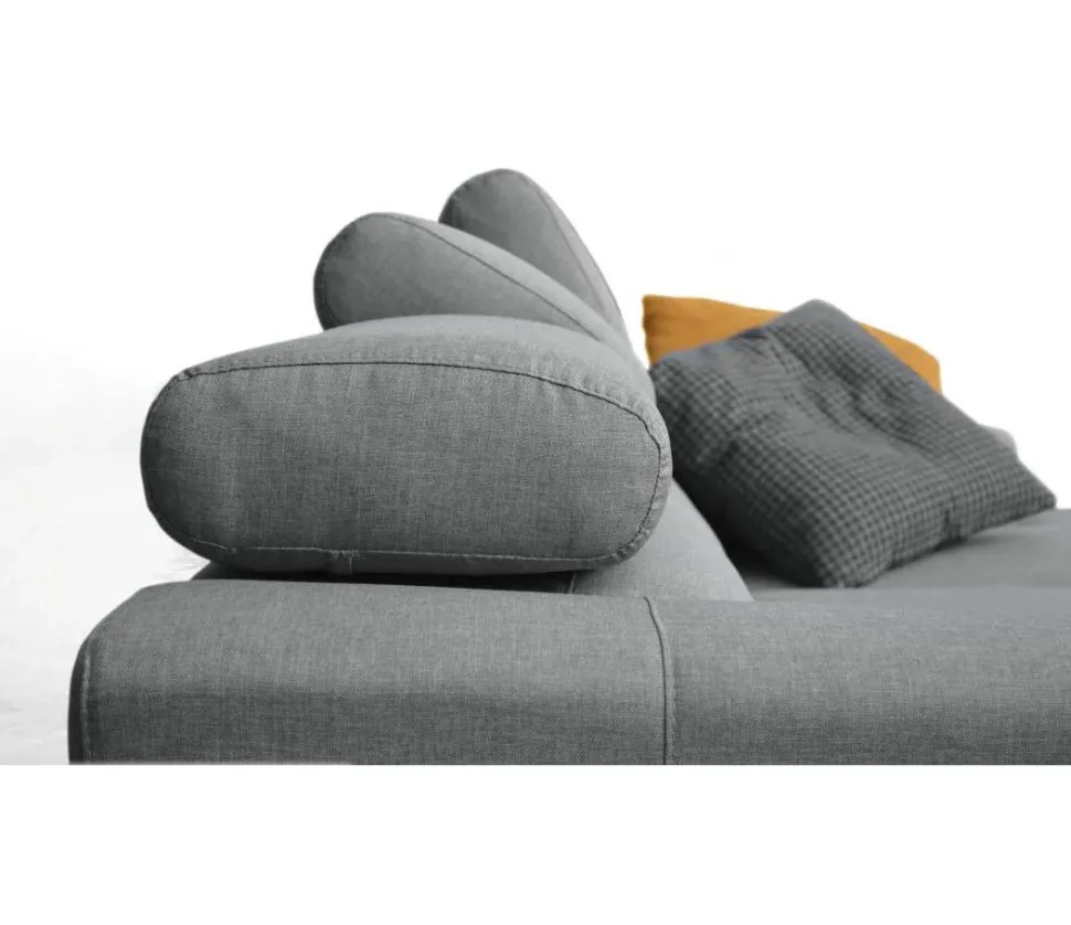 Divano con penisola tessuto in poliuretano Salvetti a prezzo Outlet