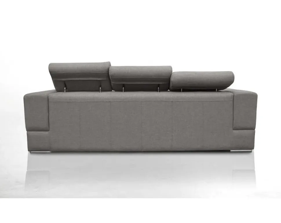 Divano con penisola tessuto in poliuretano Salvetti a prezzo Outlet