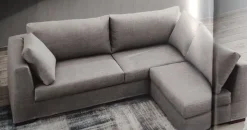 Divano con penisola tessuto in poliuretano  Fabbri salotti in Offerta Outlet