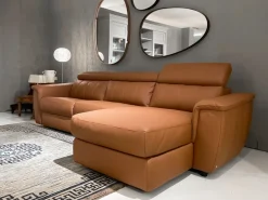 Divano con penisola Washington Nicoletti home in Pelle a 3863€