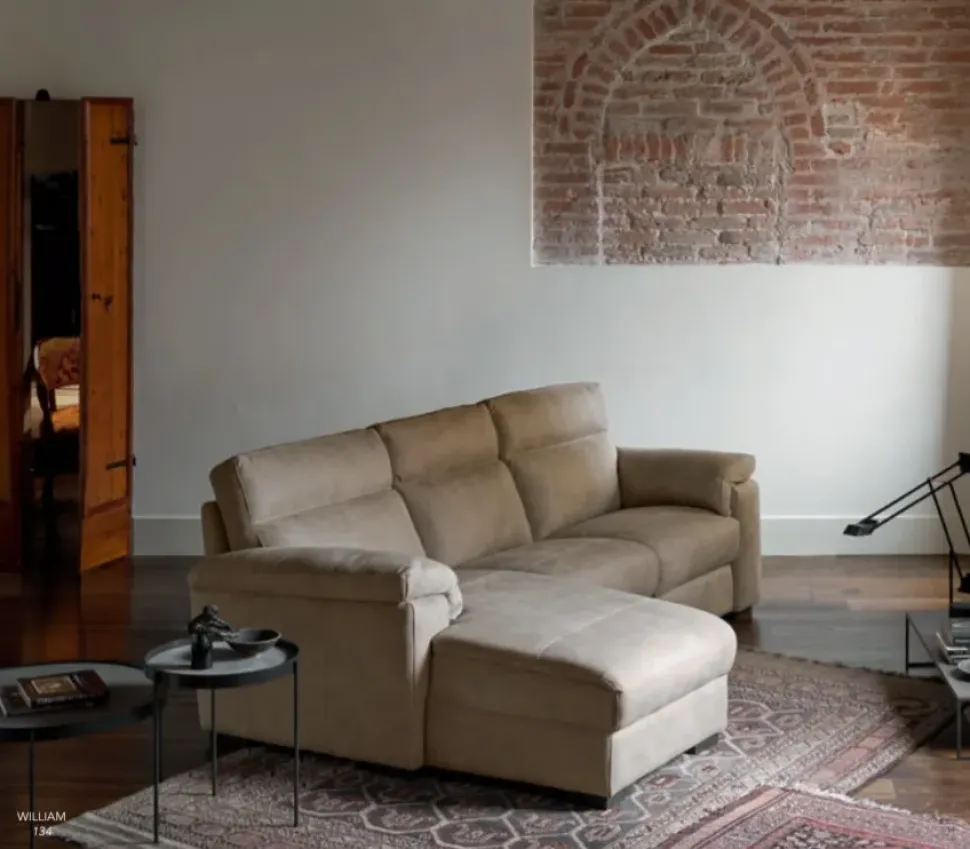 Divano con penisola William Doimo Salotti scontato del 43%