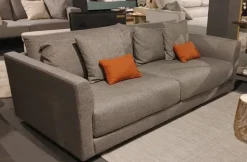 Divano cox by domingo salotti tessuto in misto piuma Artigianale a prezzo Outlet