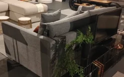 Divano cox by domingo salotti tessuto in misto piuma Artigianale a prezzo Outlet