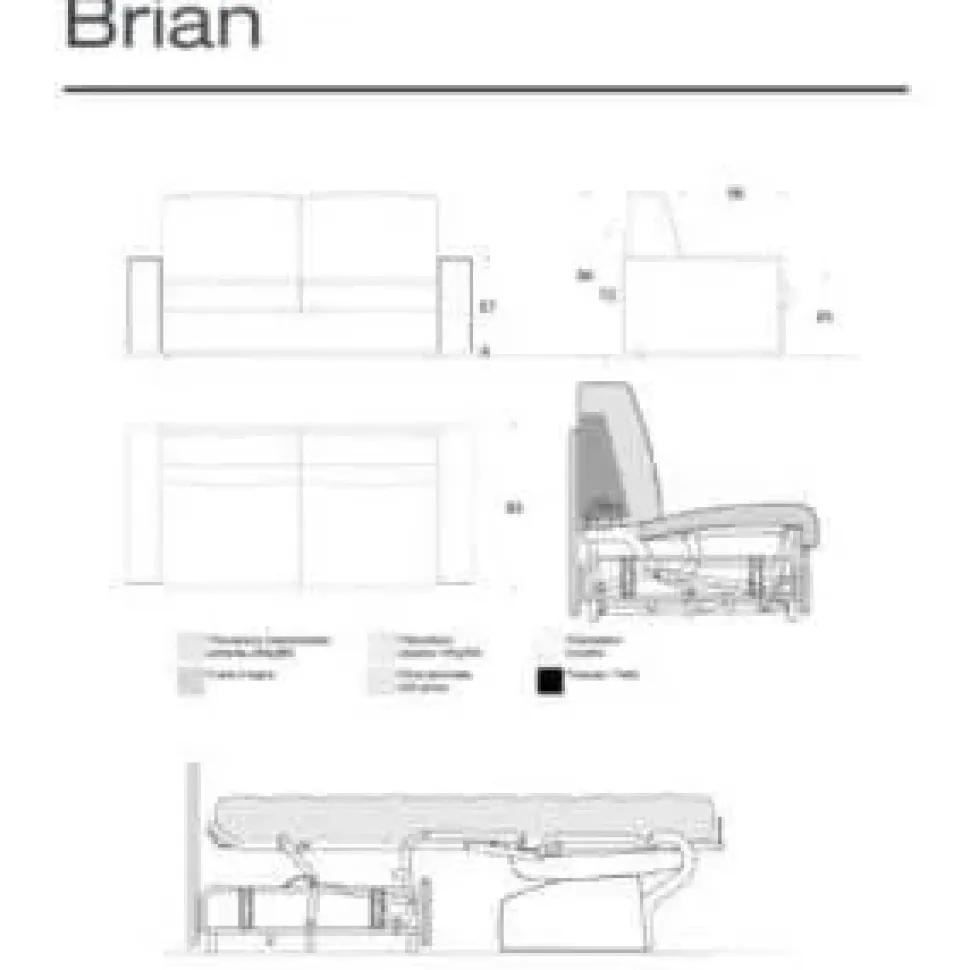 Divano da 3 posti modello Family 1 di Family bedding scontato
