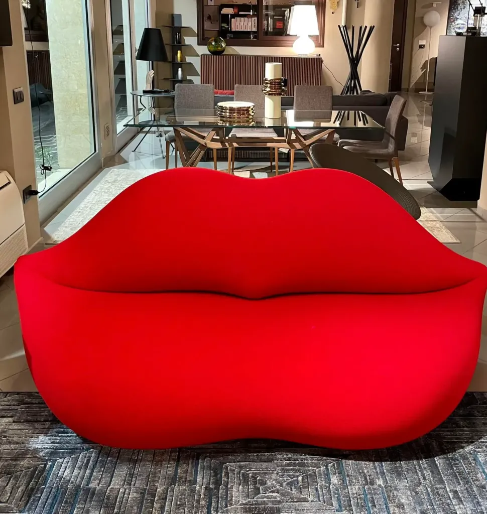 Divano da 3 posti modello Gufram bocca limited di Gufram scontato