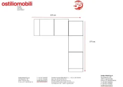 Divano da 5 posti modello Megan di Nicoletti home scontato