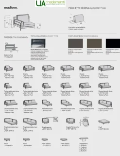 Divano da 4 posti modello Madison di Samoa scontato