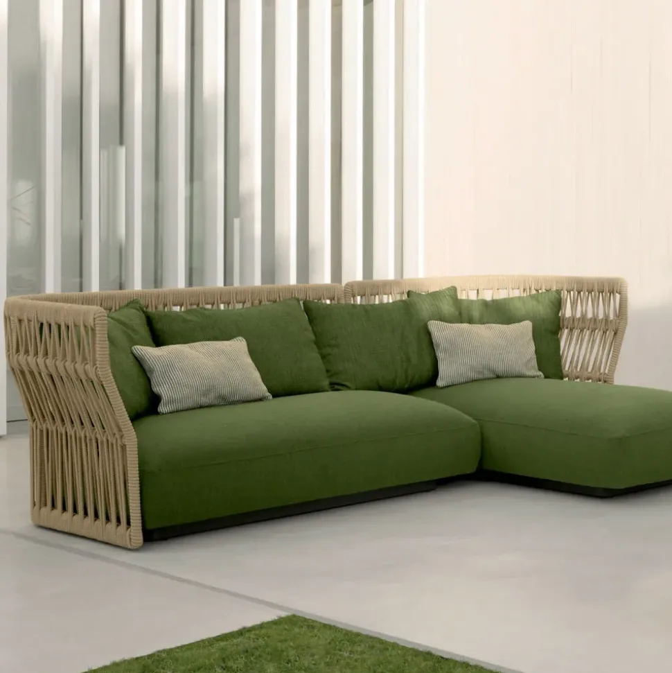 Divano da giardino Talenti Criff divano con penisola a prezzi outlet