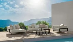 Divano da giardino Talenti outdoor Cleo teak sofa  cm 230  ecru'  A PREZZI OUTLET