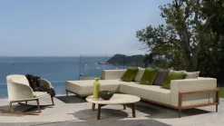 Divano da giardino Talenti outdoor Cleo teak sofa  cm 230  ecru'  A PREZZI OUTLET