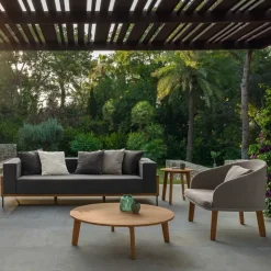 Divano da giardino Talenti outdoor Cleo teak sofa  cm 230  ecru'  A PREZZI OUTLET