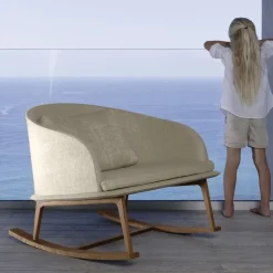 Divano da giardino Talenti outdoor Cleo teak sofa  cm 230  ecru'  A PREZZI OUTLET