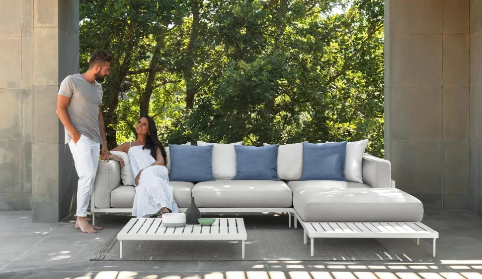 Divano da giardino Talenti Cleo alu divano talenti a prezzi outlet