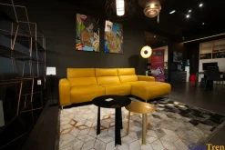 Divano design pelle Bertè di Franco ferri con sconto del - 50%