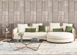 Divano design tessuto Divano componibile bonnie – bontempi di Bontempi con sconto del - 30%