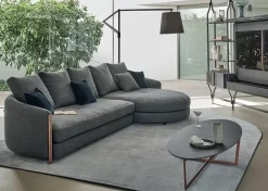 Divano design tessuto Divano componibile bonnie – bontempi di Bontempi con sconto del - 30%