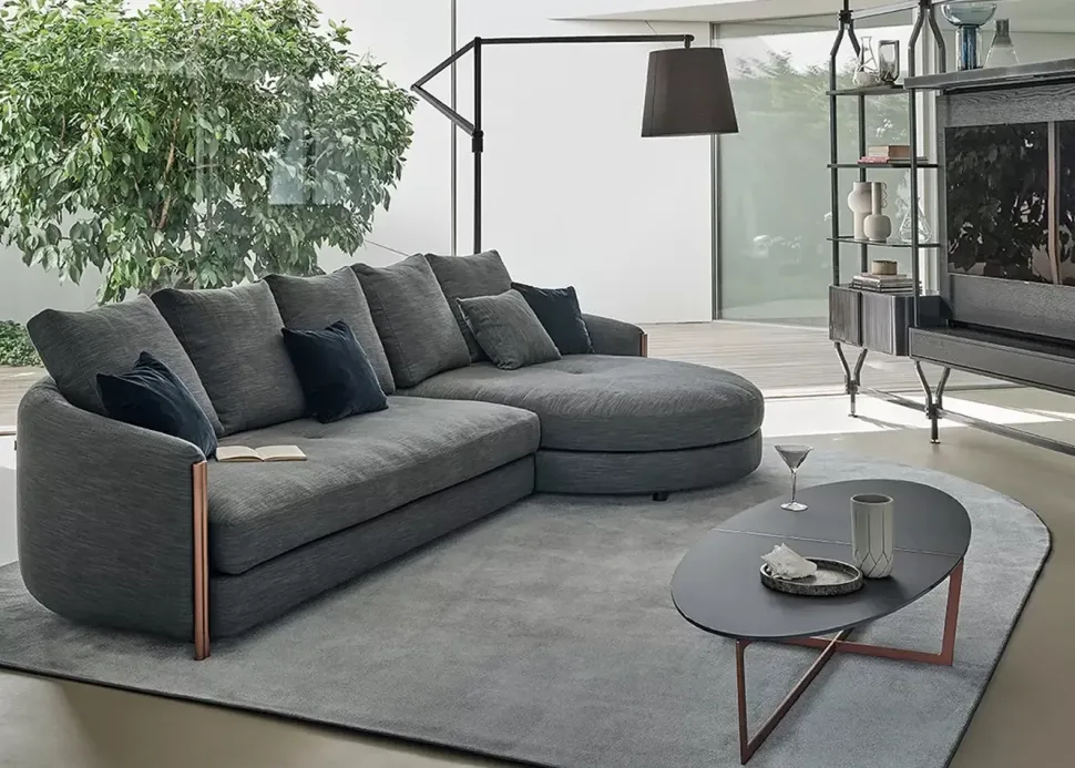 Divano design tessuto Divano componibile bonnie – bontempi di Bontempi con sconto del - 30%