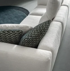 Divano design tessuto Ginny  di Samoa con sconto del - 35%