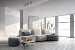 Divano design tessuto Matrix di Samoa con sconto del - 35%