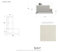 Divano Dhome Simposio divano ad angolo con chaise longue PREZZI OUTLET sconto 25%