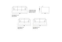 Divano Divano a molle elicoidali alta qualita Md work a prezzo ribassato