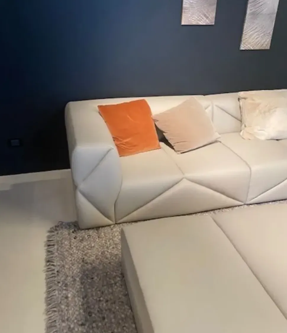 Divano Divano completo luxury italian pelle di Md work in stile design in Offerta Outlet