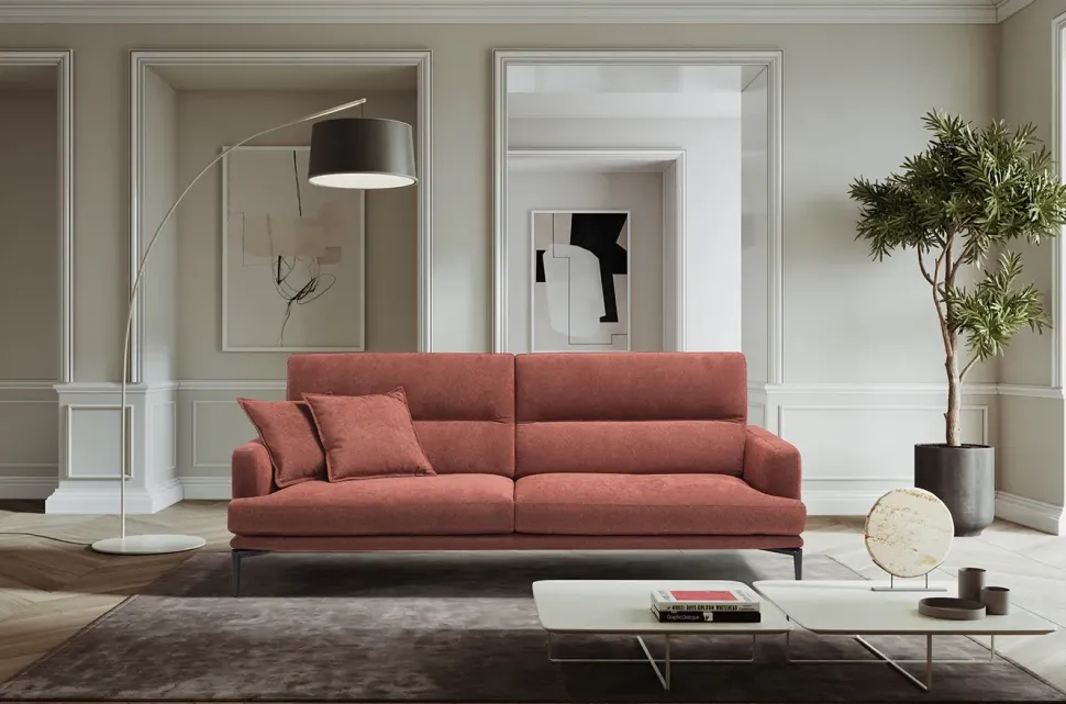 Divano Divano con schienale mobile modello feng di Collezione esclusiva in stile design a prezzo scontato