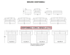Divano Divano diversi colori di rivestimento piuma Md work in Tessuto a 3790€