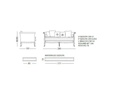Divano Divano duca completo  diversi rivestimenti  Md work in Offerta Outlet