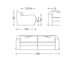 Divano Divano luxury velluto  di Md work in stile classico a prezzo scontato