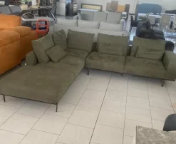 Divano Divano mod italia in nabuko anti macchia  Md work a PREZZO OUTLET scontato del 52%