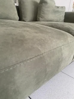 Divano Divano mod italia in nabuko anti macchia  Md work a PREZZO OUTLET scontato del 52%