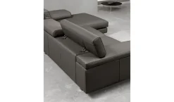 Divano Divano mod.nikita rivestito in pelle fiore in promo-sconto del 50% pelle in poliuretano Excò a prezzo scontato