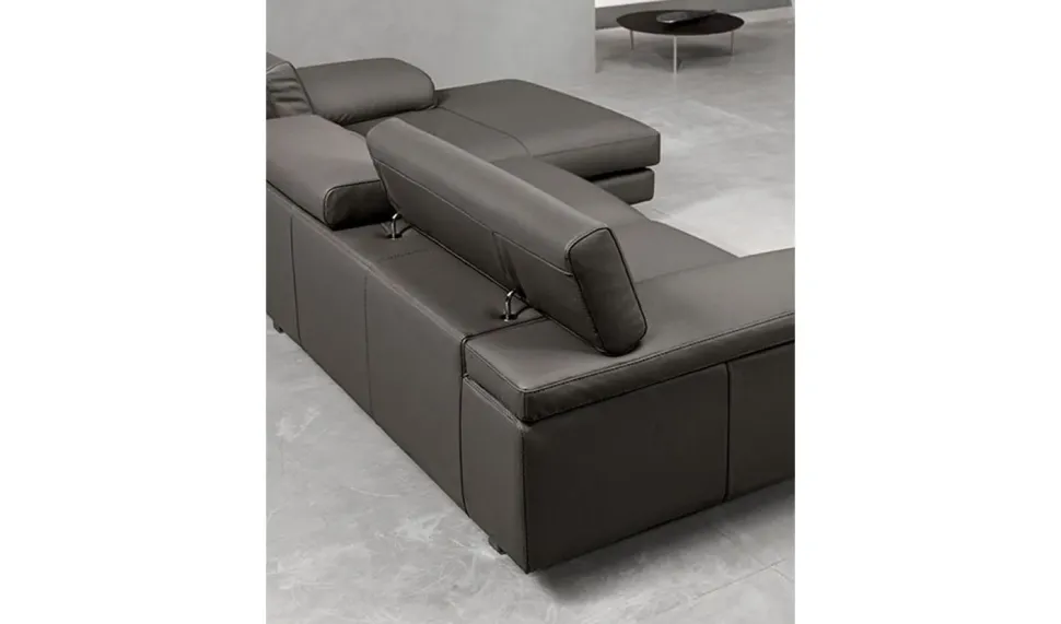 Divano Divano mod.nikita rivestito in pelle fiore in promo-sconto del 50% pelle in poliuretano Excò a prezzo scontato