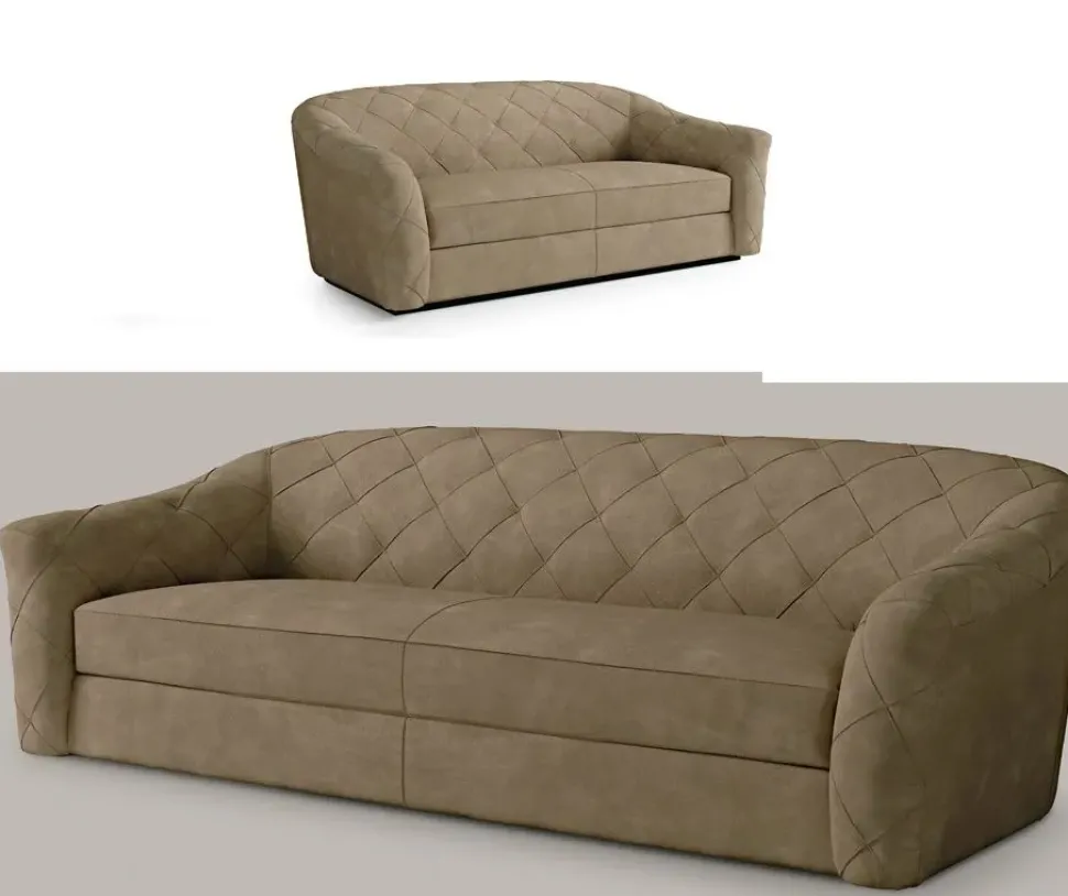 Divano Divano nabuk alta qualità Md work in Offerta Outlet