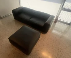 Divano Divano pelle e piuma come foto Md work a PREZZO OUTLET scontato del 58%