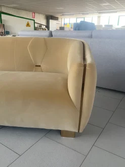 Divano Divano pronta consegna luxury acciaio velluto Md work in Offerta Outlet