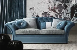 Divano Divano velluto completo di cuscineria vari colori  in Tessuto non sfoderabile  di Md work scontato 45%