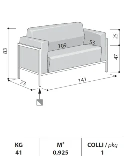 Divano Domus 2 posti in altro Las mobili a prezzo scontato