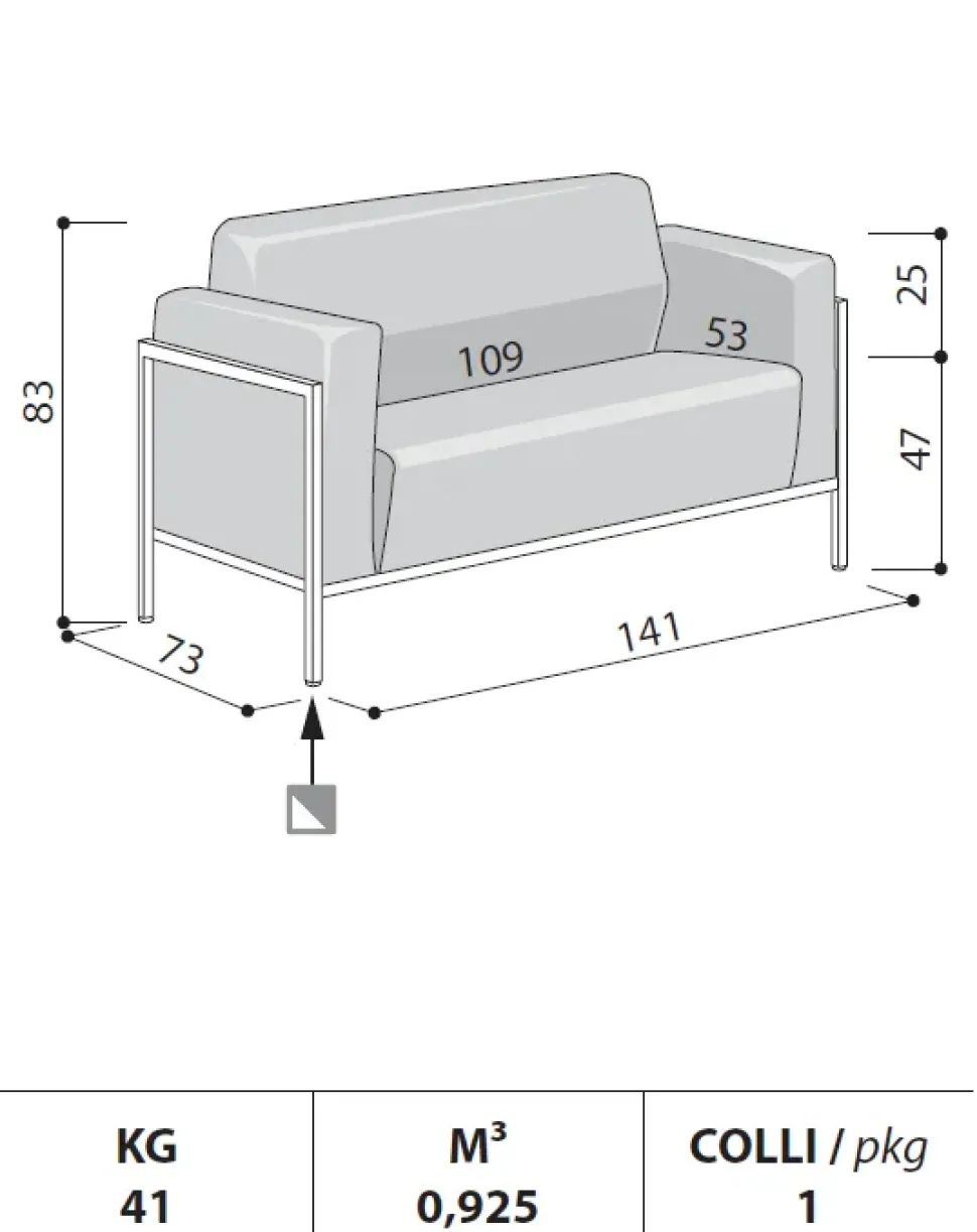 Divano Domus 2 posti in altro Las mobili a prezzo scontato