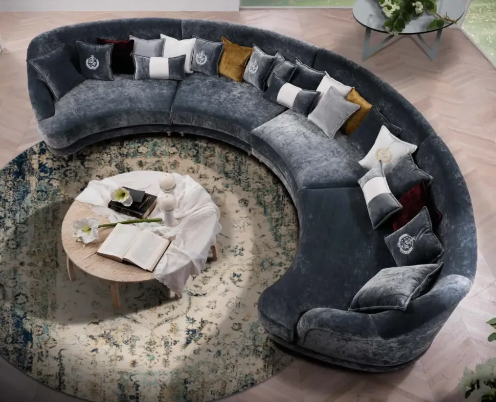 Divano elisir tessuto in misto piuma Md work in Offerta Outlet