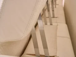 Divano Enrico coveri pelle in misto piuma Epoque in Offerta Outlet