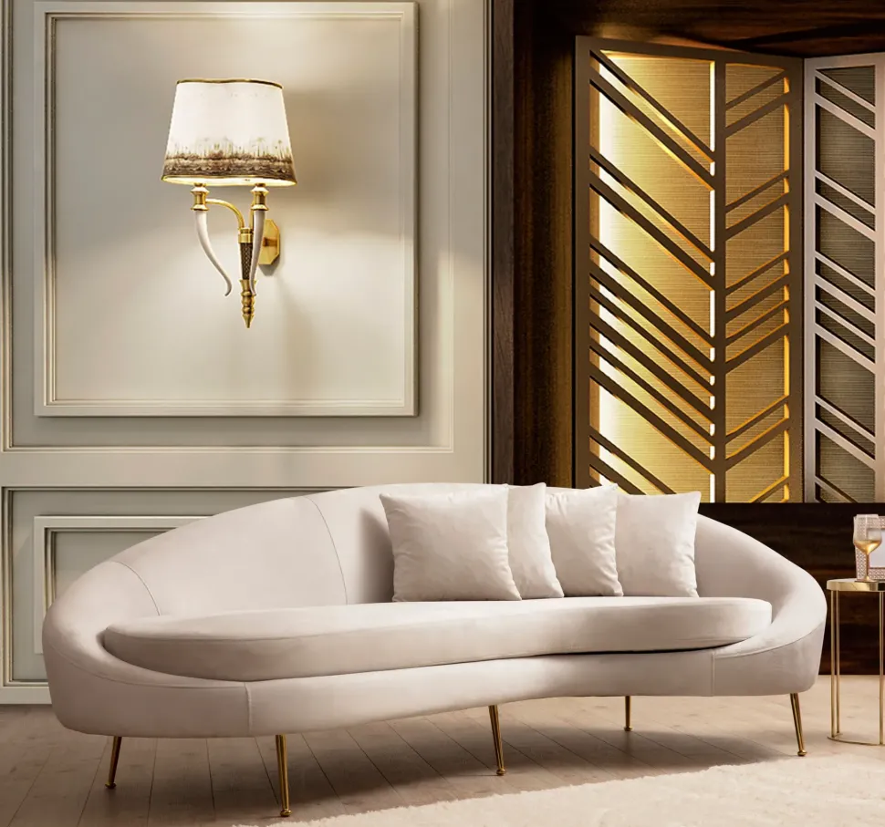 Divano Eses bouclette Pedretti a&c a PREZZO OUTLET scontato del 40%