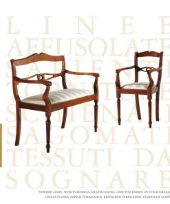 Divano F428/i di Falegnameria italiana in stile classico in Offerta Outlet