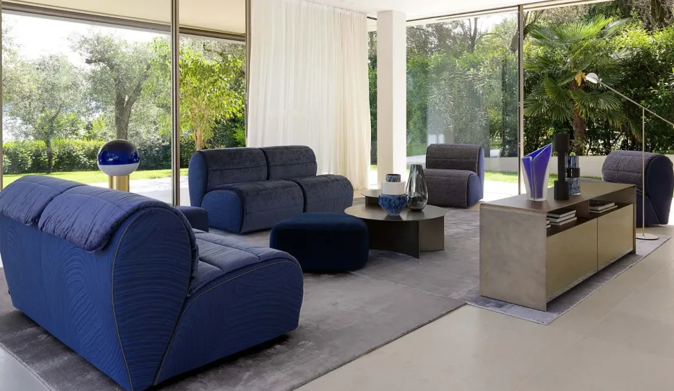 Divano Flora in Tessuto Flou a prezzo scontato