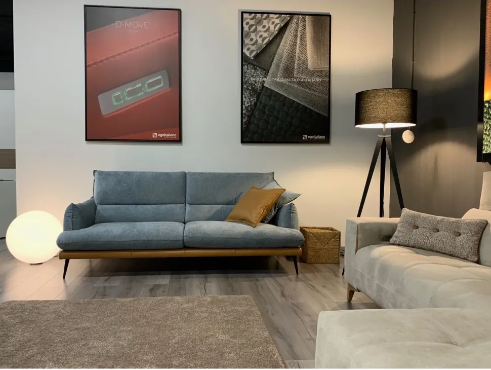 Divano Funny-1 microfibra in poliuretano Egoitaliano in Offerta Outlet