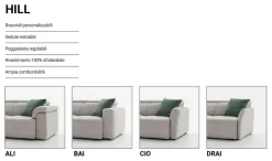 Divano Hill di Le comfort in stile moderno in Offerta Outlet