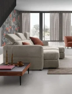 Divano Hill double con penisola Mottes Selection in Tessuto a 2600€