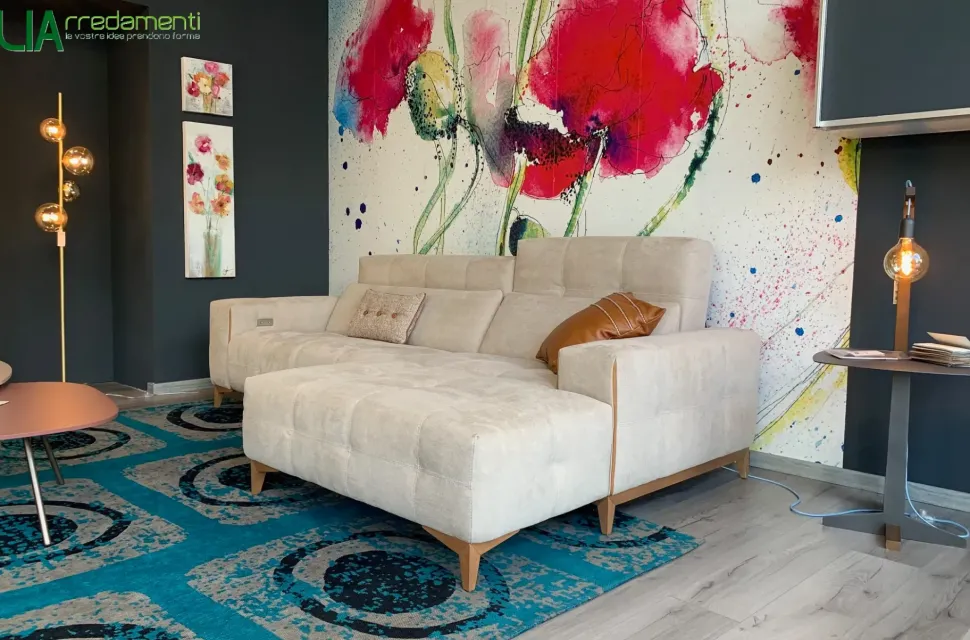 Divano in Microfibra stile design modello Tiffany scontato - 32%