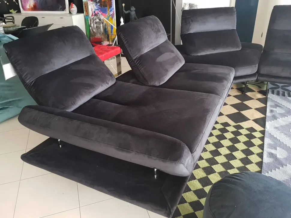 Divano in Microfibra stile design modello Chamonix scontato - 49%